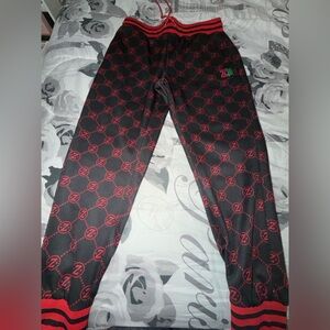 Black and Red Patterned Zumba pants